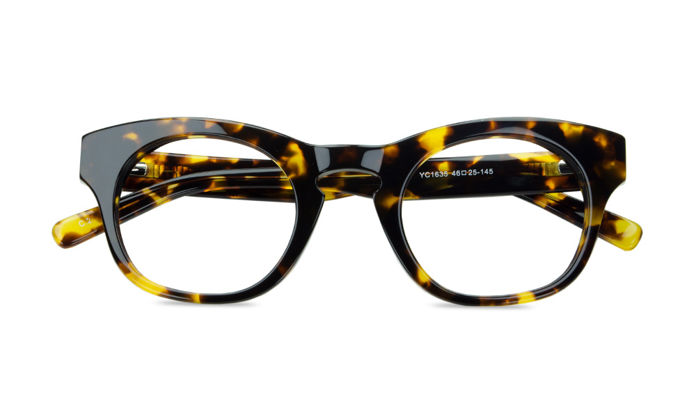 Lusion Horn Tortoise Full Rim Eyeglasses