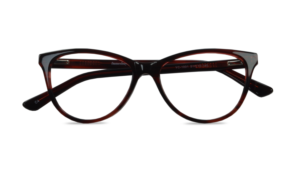 Trixie Oval Red Full Rim Eyeglasses