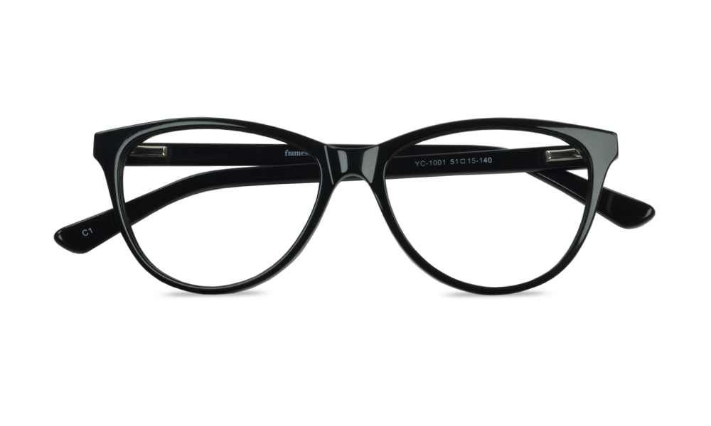 Atlas Oval Black Full Rim Eyeglasses