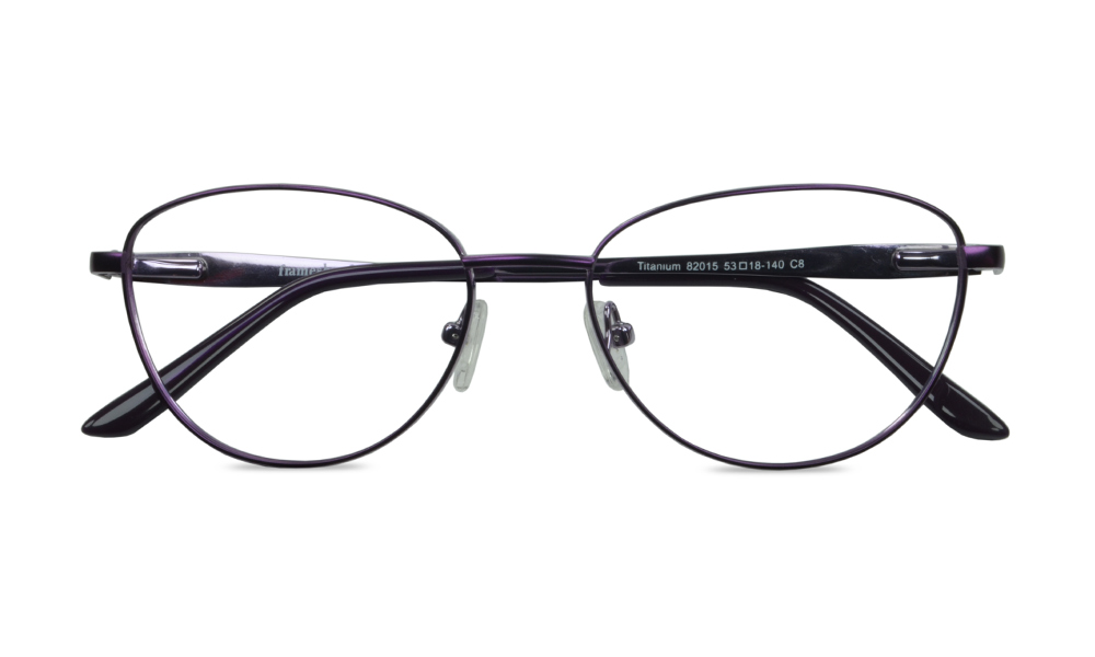 Fronzie Oval Purple Full Rim Eyeglasses