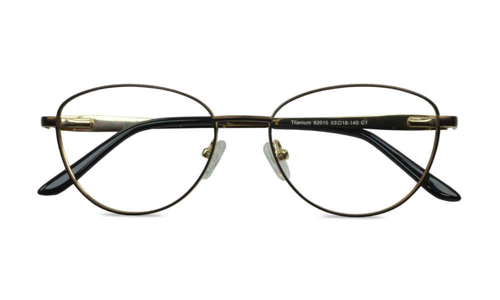 Fronzie Oval Brown Full Rim Eyeglasses