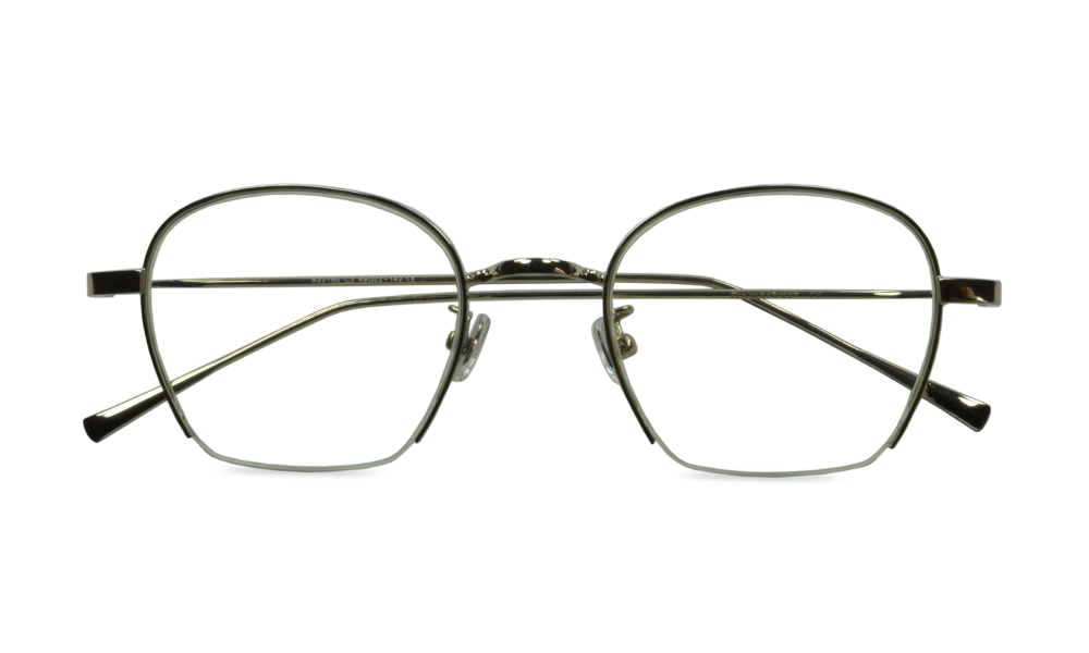 Corona Square Silver Full Rim Eyeglasses