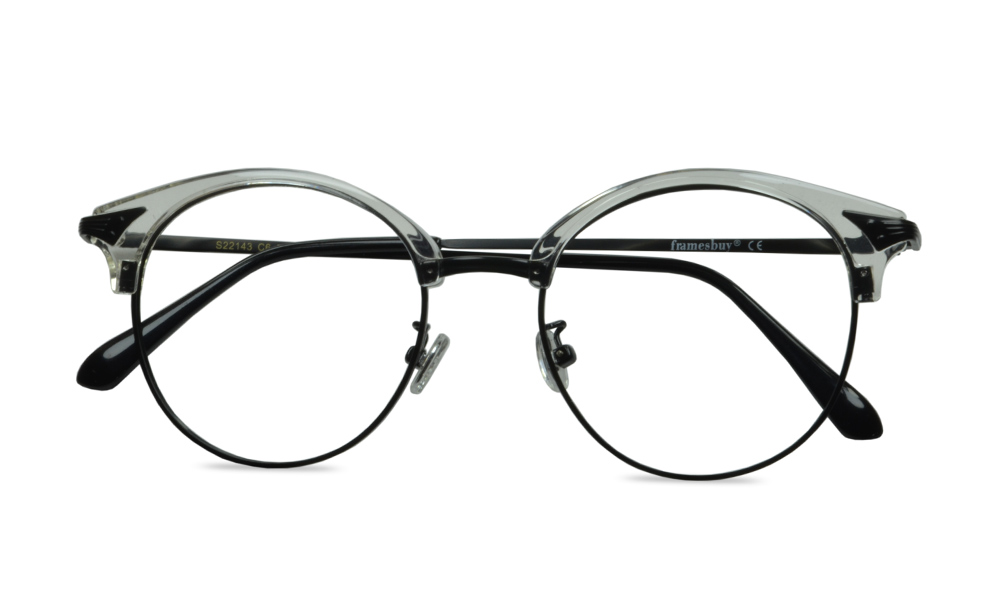 Scylla Round Clear Full Rim Eyeglasses