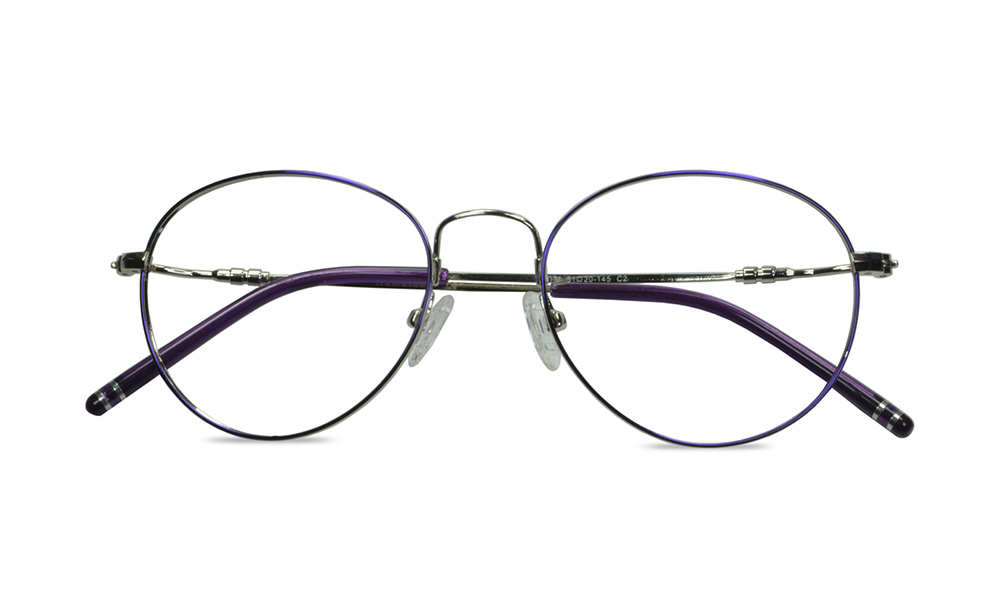 Stile Oval Purple Full Rim Eyeglasses