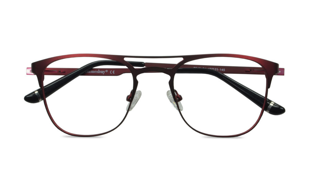 Julij Square Red Full Rim Eyeglasses