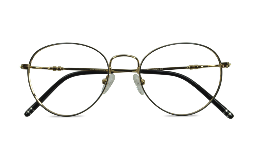 Bram Oval Black Full Rim Eyeglasses