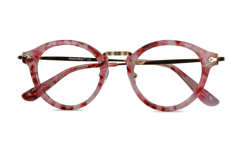 Tweety Horn Floral Full Rim Eyeglasses
