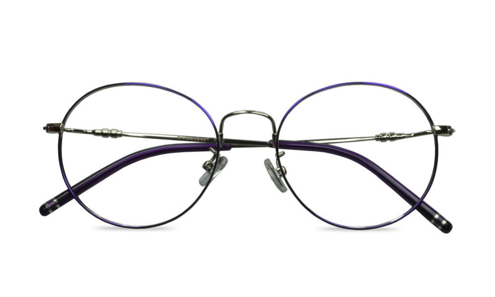 Monroe Round Purple Full Rim Eyeglasses