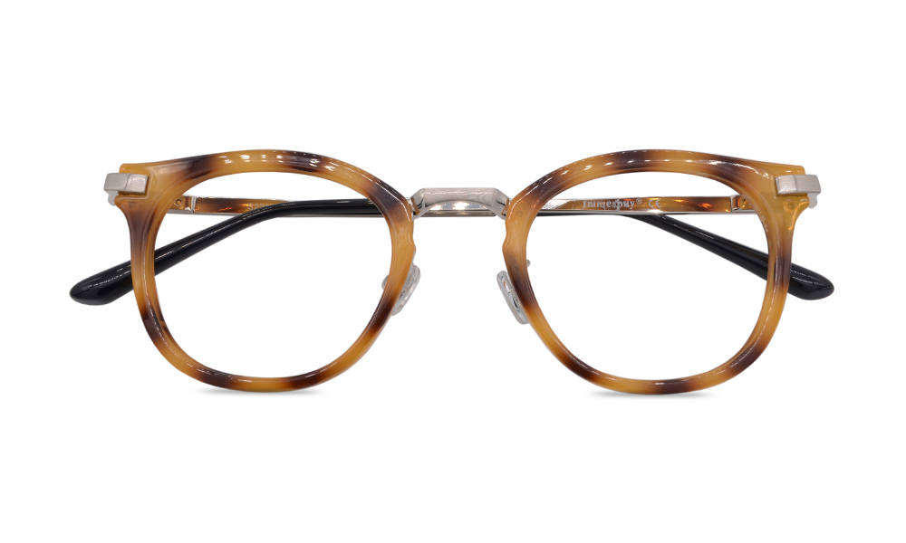 Kylie Round Leopard Full Rim Eyeglasses