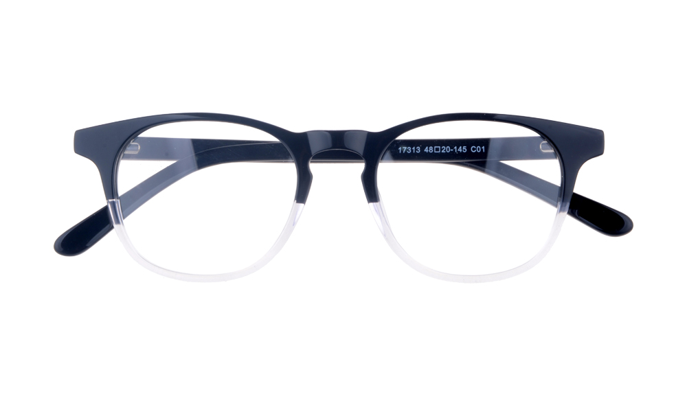 Trinket Round Black Full Rim Eyeglasses