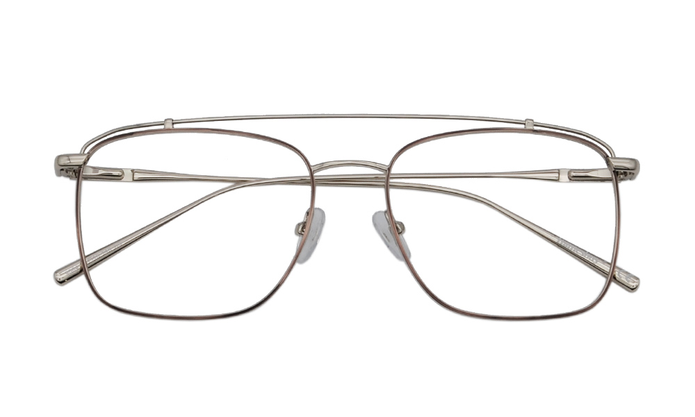 Uno Square Silver Full Rim Eyeglasses