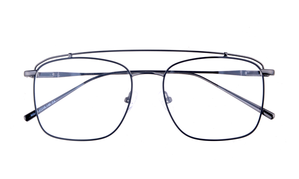 Uno Square Gunmetal Full Rim Eyeglasses