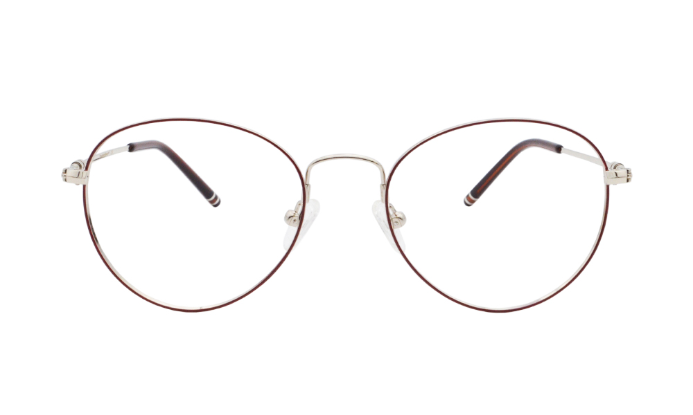 Bram Oval Brown Full Rim Eyeglasses