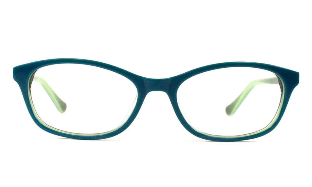 Chaste Oval Green Full Rim Eyeglasses