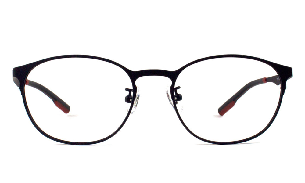 Rusty Round Black Full Rim Eyeglasses