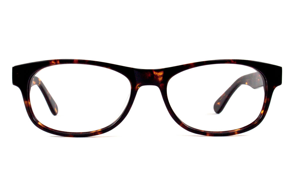Port Rectangle Black Full Rim Eyeglasses