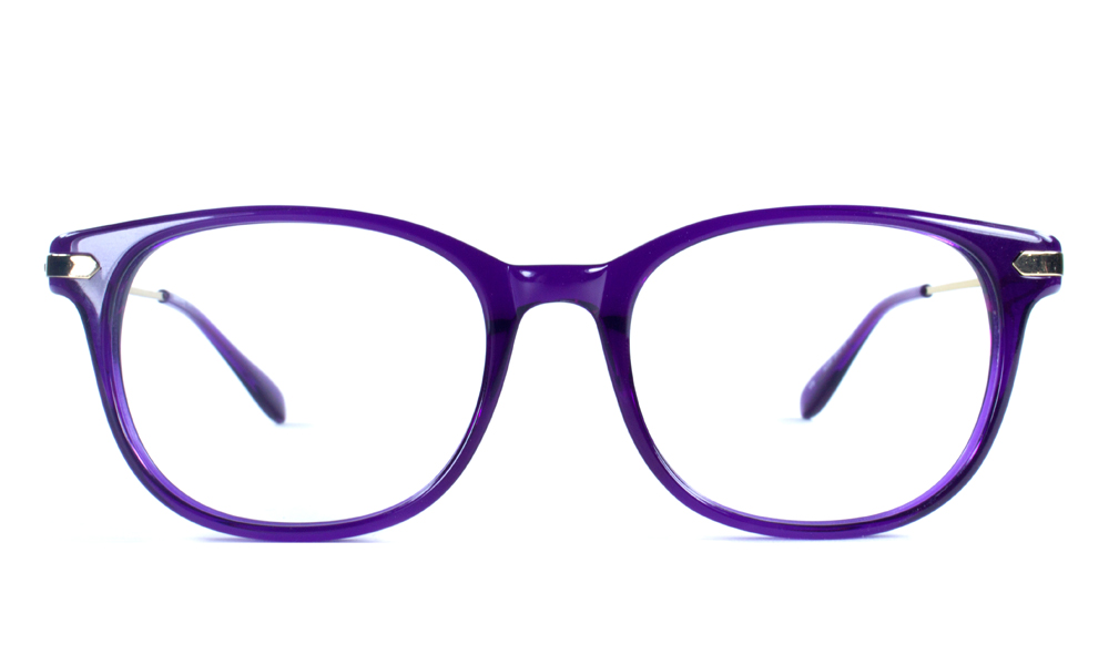 Splashy Square Purple Full Rim Eyeglasses
