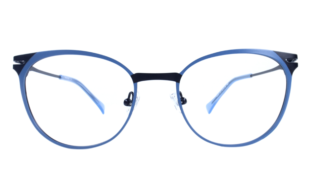 Bleak Horn Blue Full Rim Eyeglasses
