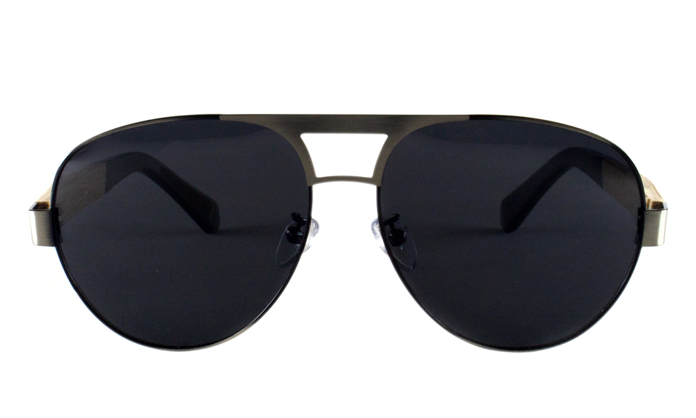 Shine Aviator Gunmetal Full Rim Sunglasses