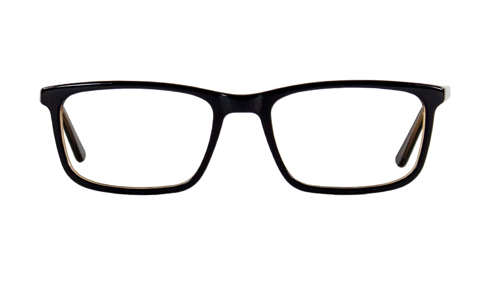 Bonny Rectangle Black Full Rim Eyeglasses