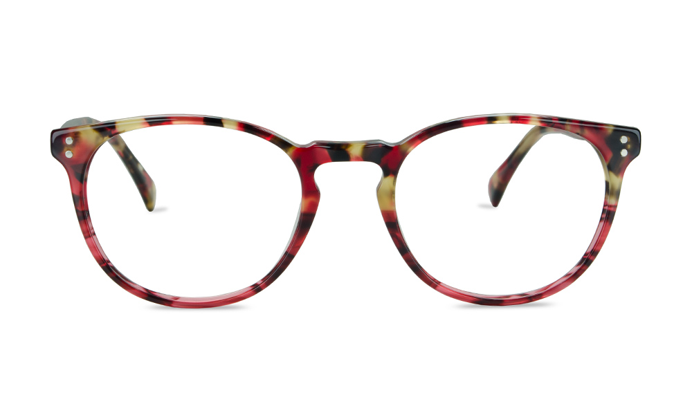 Sphere Wayfarer Marble Full Rim Eyeglasses