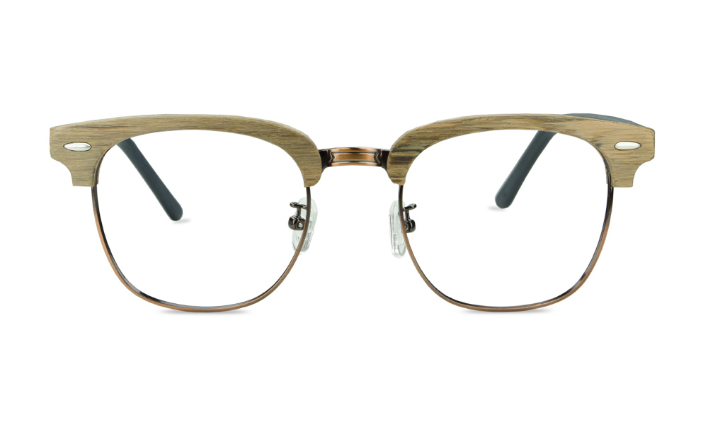 Pinnac Square Brown Full Rim Eyeglasses