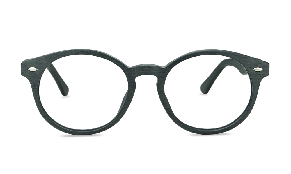 Timberland Round Black Full Rim Eyeglasses