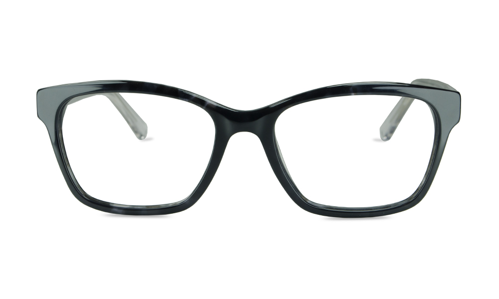 Popping Square Black Full Rim Eyeglasses