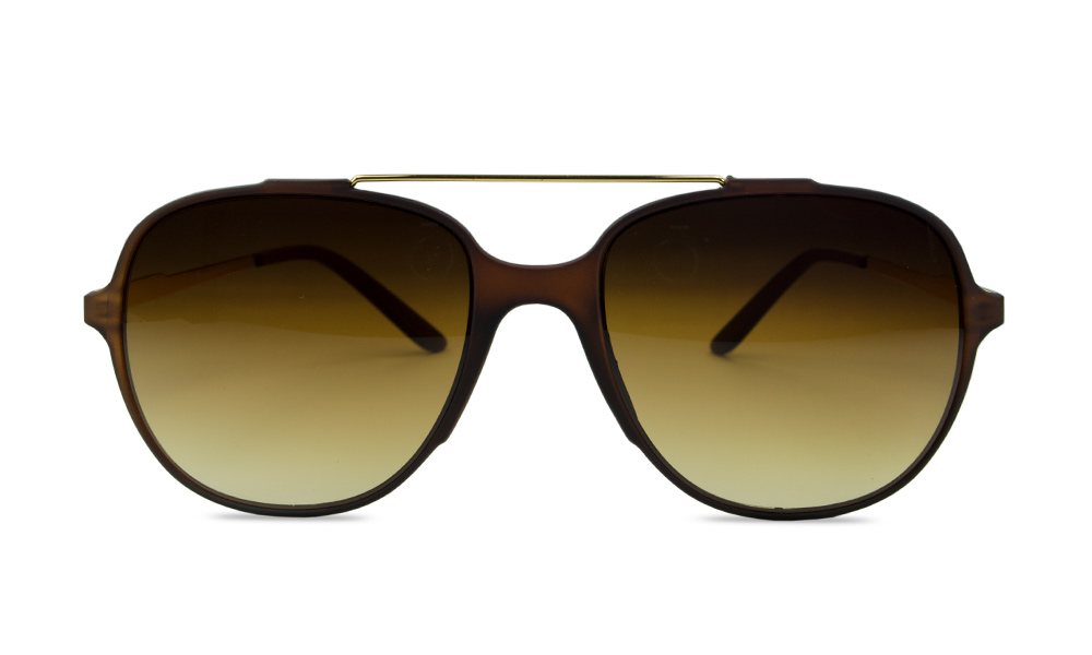 Feelgood Aviator Brown Full Rim Sunglasses