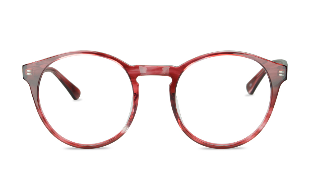 Fab Round Red Full Rim Eyeglasses