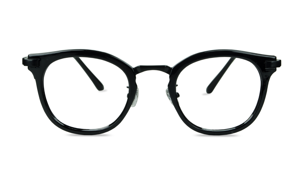 Breezy Round Black Full Rim Eyeglasses