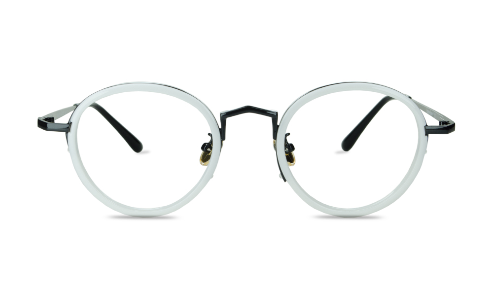 Rad Round White Full Rim Eyeglasses