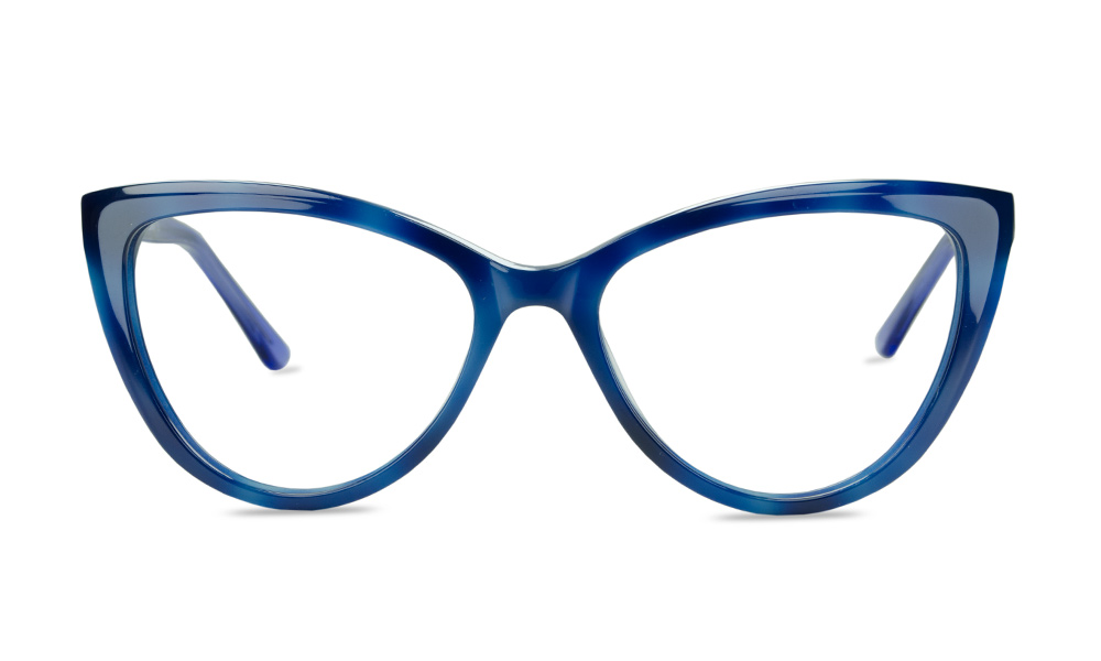 Sociable Cat Eye Blue Full Rim Eyeglasses