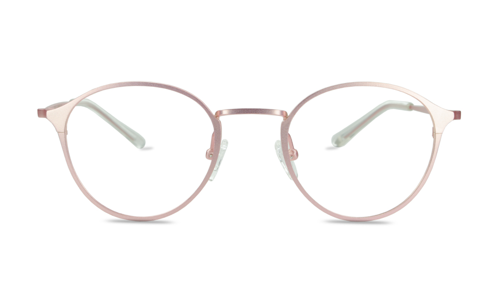 Contempo Round Pink Full Rim Eyeglasses
