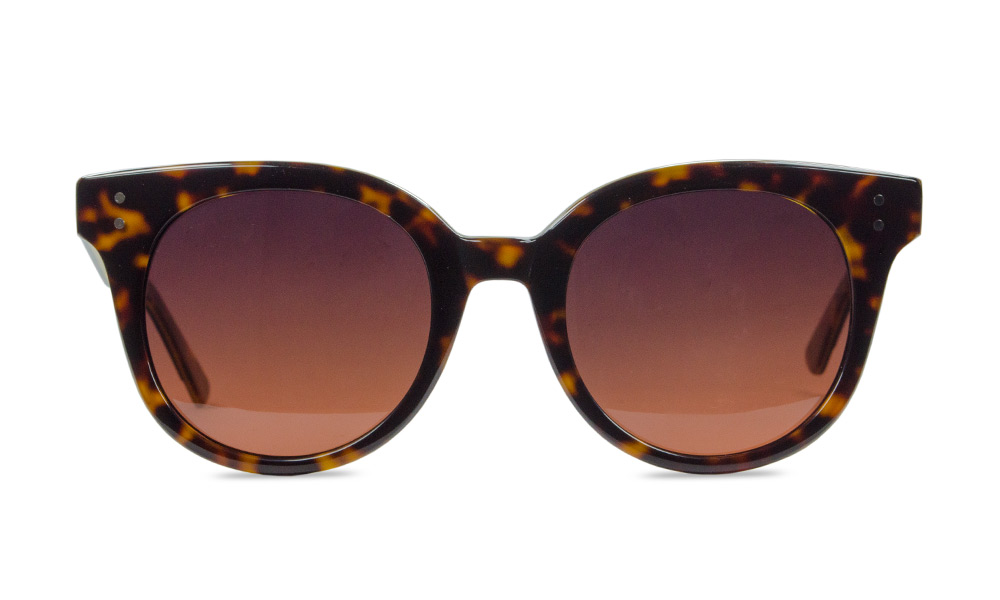 Tessa Wayfarer Leopard Full Rim Sunglasses