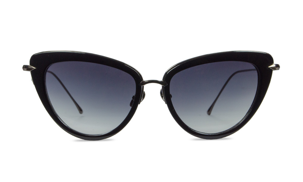 Tyra Cat Eye Black Full Rim Sunglasses