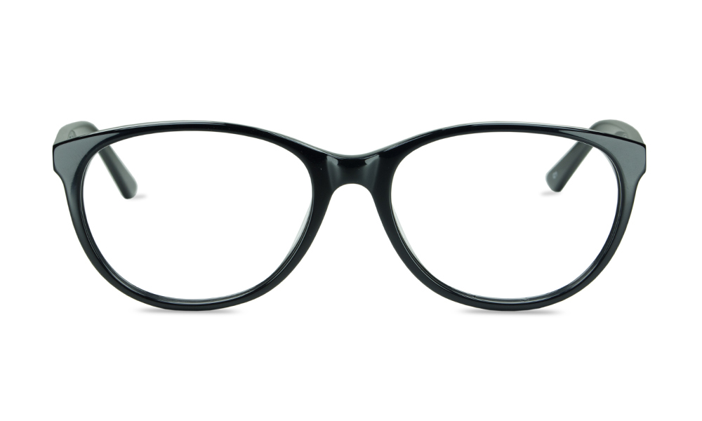Affora Oval Black Full Rim Eyeglasses