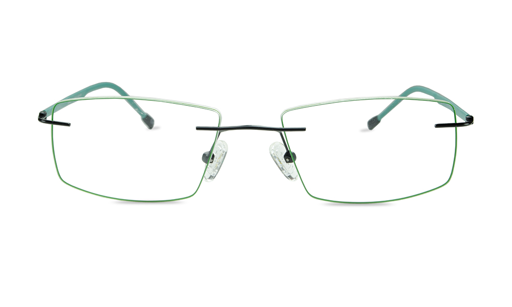 Telford Rectangle Black Rimless Eyeglasses