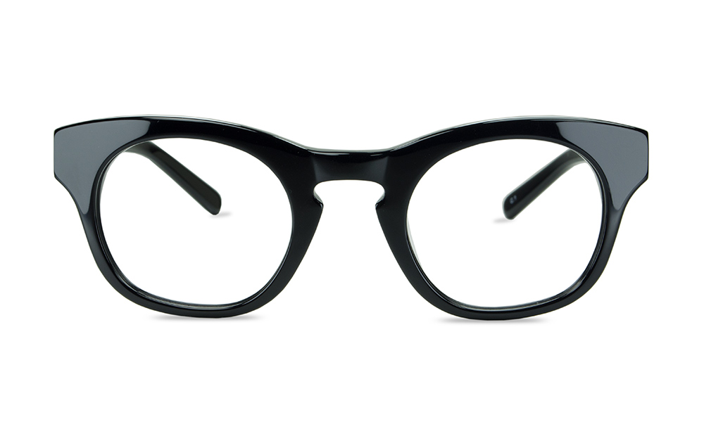 Lusion Horn Black Full Rim Eyeglasses