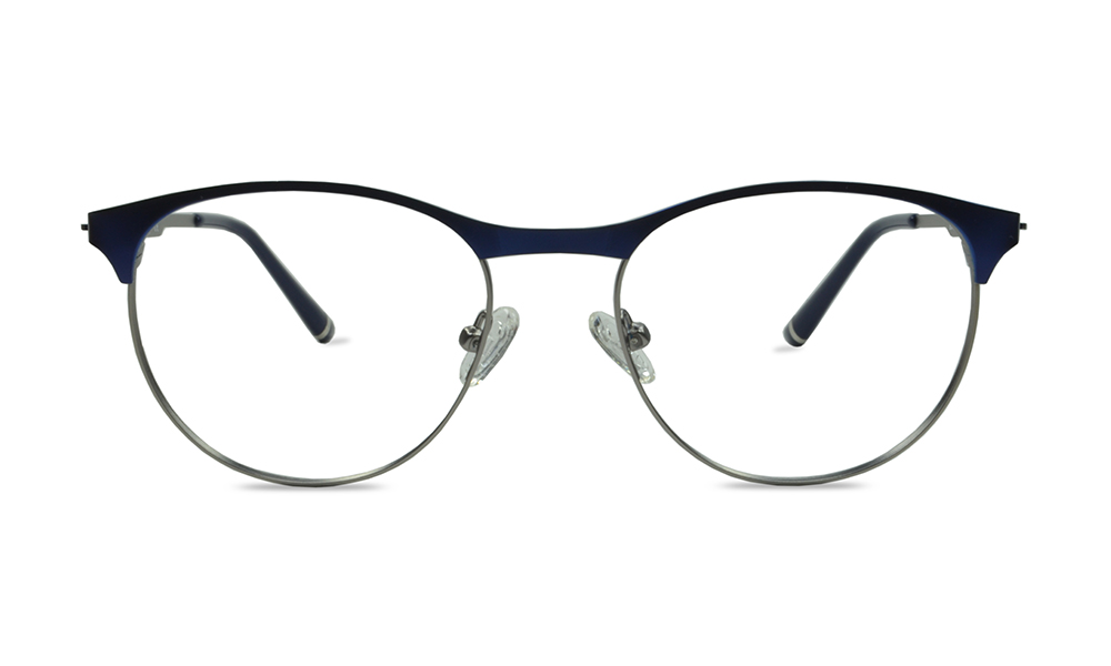 Prano Round Blue Full Rim Eyeglasses