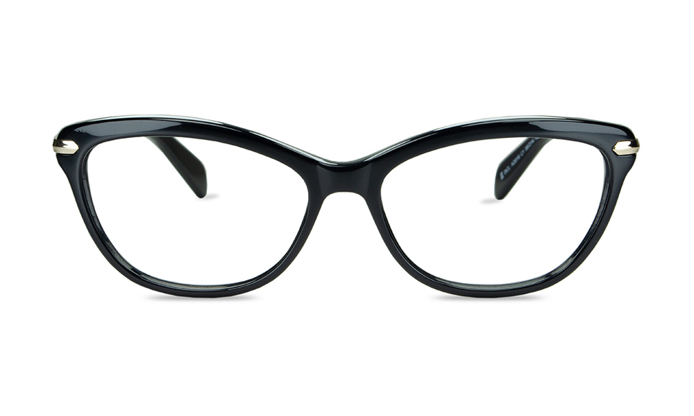Caty Cat Eye Black Full Rim Eyeglasses