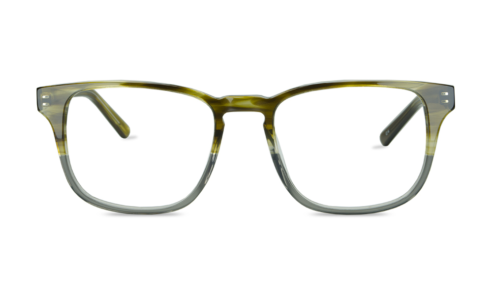 Moss Square Dual Tone Full Rim Eyeglasses