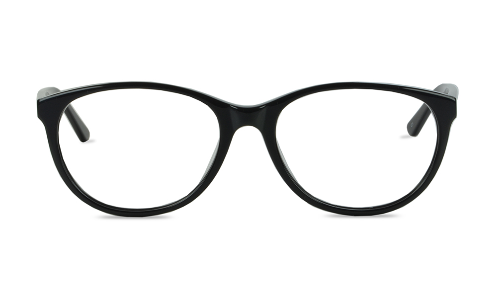 Swift Oval Black Full Rim Eyeglasses
