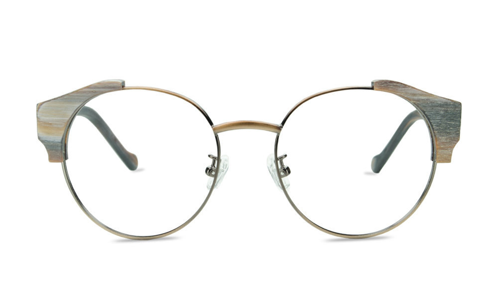Neoteric Round Brown Full Rim Eyeglasses