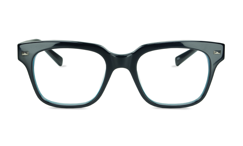 Theo Square Black Full Rim Eyeglasses