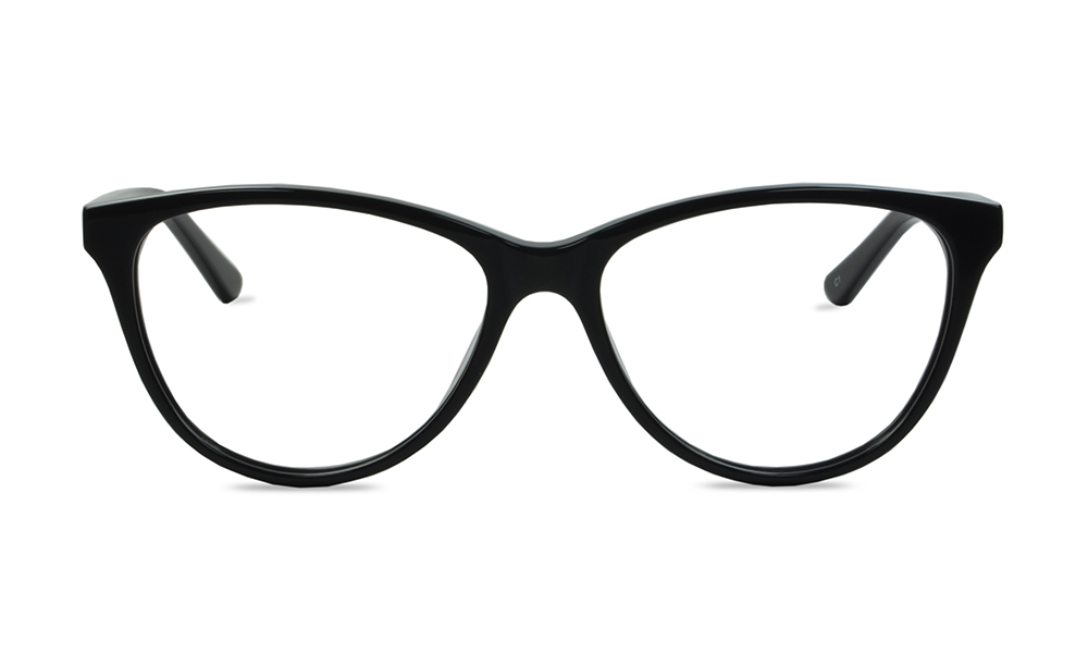 Atlas Oval Black Full Rim Eyeglasses