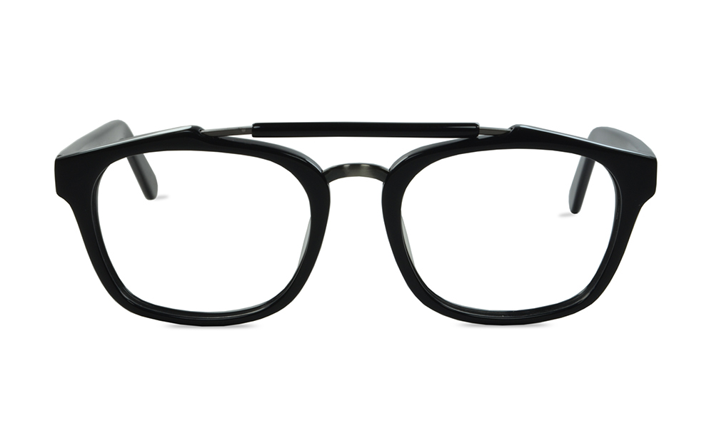 Elfin Oval Black Full Rim Eyeglasses