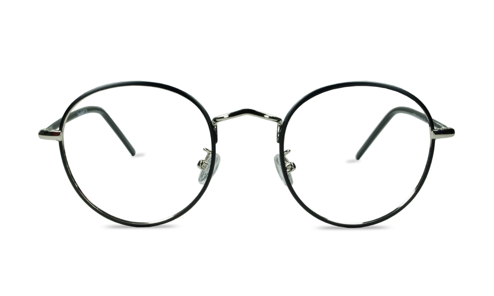 Tanza Round Black Full Rim Eyeglasses