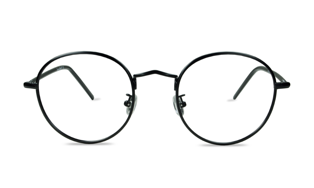 Forever Round Black Full Rim Eyeglasses