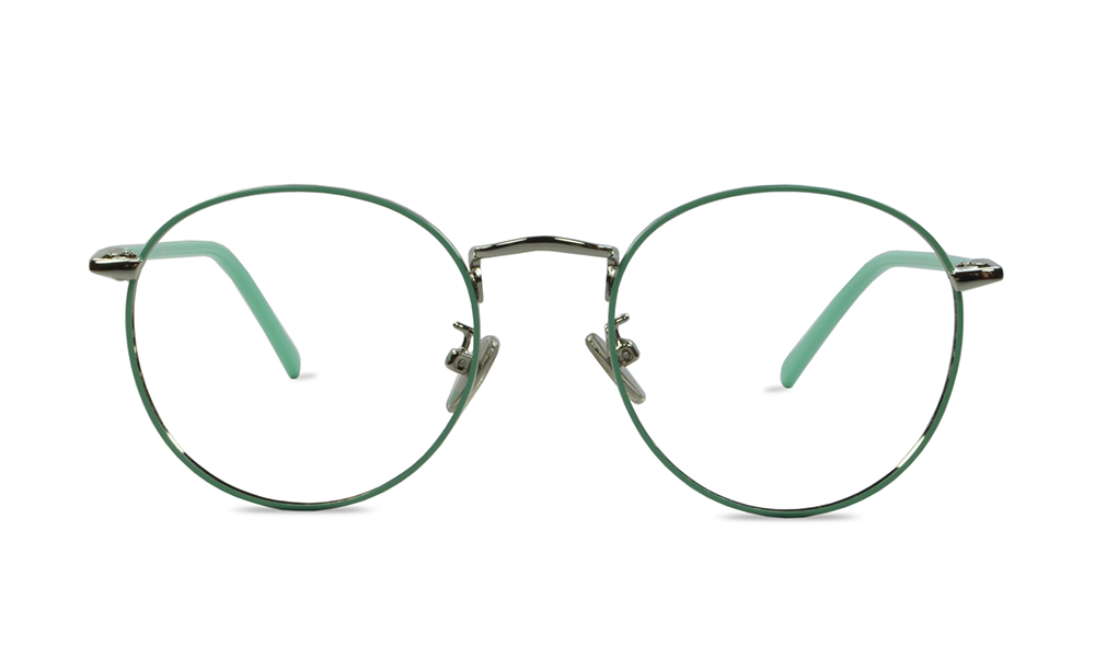 Rumi Round Green Full Rim Eyeglasses
